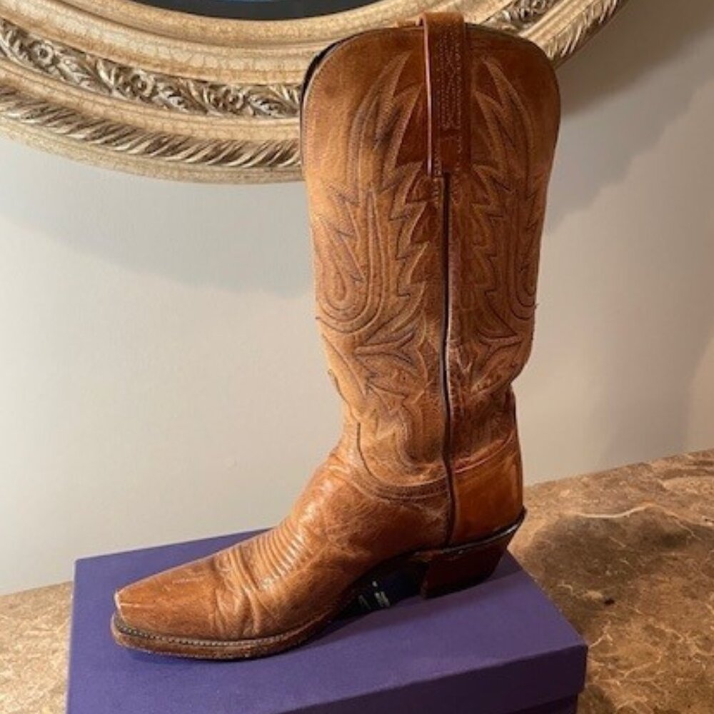 Lucchese Vintage 1883 Cowboy Boots Hand Stitched – Sz 7 - Picture 6 of 15